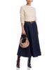 Aqua Aqua 100% Cashmere Multi Cable Knit Crewneck Sweater - 2