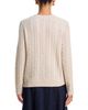 Aqua Aqua 100% Cashmere Multi Cable Knit Crewneck Sweater - 3
