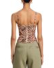 Aqua Aqua Animal Eyelet Lace Up Top - 3