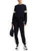 Aqua Aqua Athletic Long Sleeve Varsity Top - 2