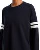 Aqua Aqua Athletic Long Sleeve Varsity Top - 4