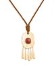Aqua Aqua Bead Pendant Necklace, 17 - 1