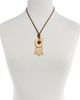 Aqua Aqua Bead Pendant Necklace, 17 - 3