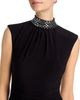Aqua Aqua Beaded Mock Neck Gown - 3
