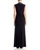 Aqua Aqua Beaded Mock Neck Gown - 4
