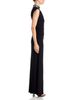 Aqua Aqua Beaded Mock Neck Gown - 5