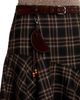 Aqua Aqua Belted Plaid Asymmetrical Skirt - 5