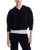 Aqua Aqua Brushed Rib Crop Hoodie - 1
