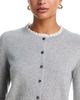 Aqua Aqua Cashmere 100% Cashmere Crewneck Cardigan Sweater - 4