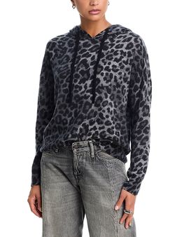 Aqua Aqua Cashmere 100% Cashmere Hoodie Sweater