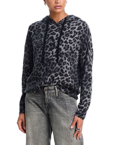 Aqua Aqua Cashmere 100% Cashmere Hoodie Sweater