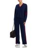 Aqua Aqua Cashmere Athletic Stripe Wide Leg Pants - 2