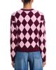 Aqua Aqua Cashmere Brushed Argyle Cardigan - 3