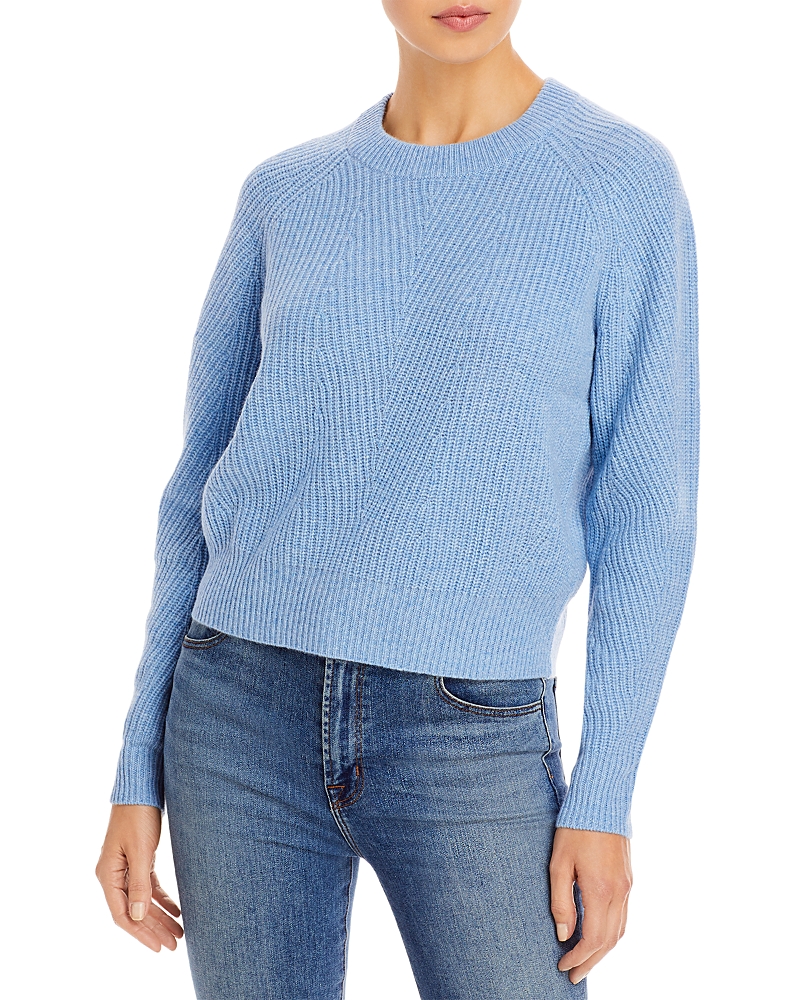 Aqua Aqua Cashmere Ribbed Cashmere Sweater