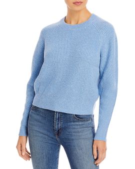 Aqua Aqua Cashmere Ribbed Cashmere Sweater
