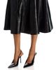 Aqua Aqua Croc Embossed Faux Leather Midi Skirt - 4