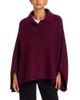Aqua Aqua Crop Collar Cozy Poncho - 1