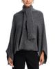 Aqua Aqua Cropped Poncho w/ Scarf - 1