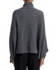 Aqua Aqua Cropped Poncho w/ Scarf - 2