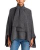 Aqua Aqua Cropped Poncho w/ Scarf - 3