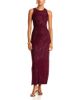 Aqua Aqua Crystal Mesh Sleeveless Maxi Dress - 1