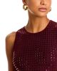 Aqua Aqua Crystal Mesh Sleeveless Maxi Dress - 2