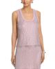 Aqua Aqua Crystal Mesh Top - 1