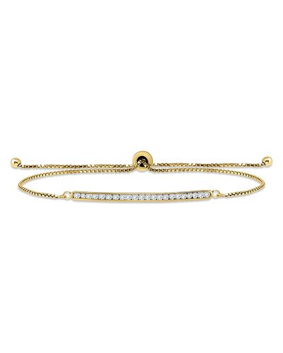 Aqua Aqua Cubic Zirconia Bar Slider Bracelet Exclusive