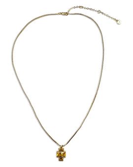 Aqua Aqua Cubic Zirconia Geometric Pendant Necklace, 17-20