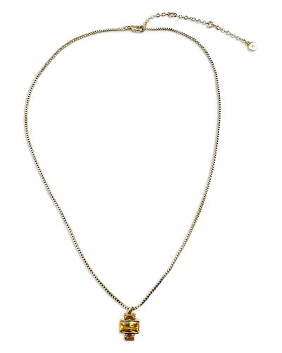 Aqua Aqua Cubic Zirconia Geometric Pendant Necklace, 17-20