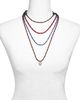 Aqua Aqua Cubic Zirconia Heart Pendant Cord Necklaces, Set of 4 - 2