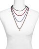 Aqua Aqua Cubic Zirconia Oval Pendant Cord Necklaces, Set of 4 - 2