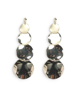 Aqua Aqua Disc Statement Earrings