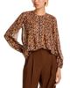 Aqua Aqua Ditsy Floral Button Front Top - 1