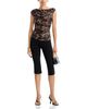 Aqua Aqua Draped Mesh Sleeveless Top - 2