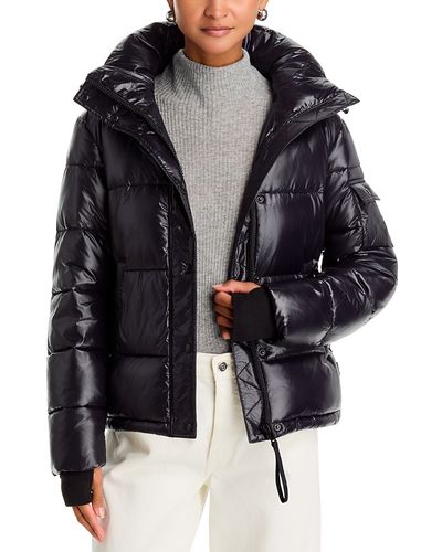 Aqua Aqua Ella Glossy Hooded Puffer Coat