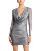 Aqua Aqua Embellished Exaggerated Cowl Neck Dress - 1