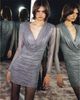 Aqua Aqua Embellished Exaggerated Cowl Neck Dress - 3