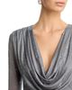 Aqua Aqua Embellished Exaggerated Cowl Neck Dress - 5