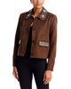 Aqua Aqua Embellished Faux Suede Jacket - 3
