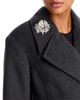 Aqua Aqua Embellished Hourglass Double Breasted Peacoat - 6