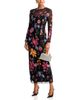 Aqua Aqua Embroidered Mesh Maxi Dress - 3