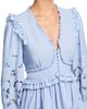 Aqua Aqua Embroidered Poplin Long Sleeve Mini Dress - 3