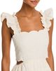 Aqua Aqua Embroidered Scallop Trim Dress - 3
