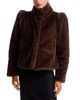 Aqua Aqua Faux Fur Puff Sleeve Jacket - 3