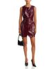 Aqua Aqua Faux Leather Belted Mini Dress - 2