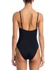 Aqua Aqua Faux Pearl Underwire One Piece Swimsuit - 2