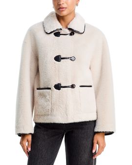 Aqua Aqua Faux Shearling Spread Collar Jacket