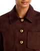 Aqua Aqua Faux Suede Collared Jacket - 5