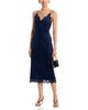 Aqua Aqua Faux Suede Lace Trim Slip Dress - 2